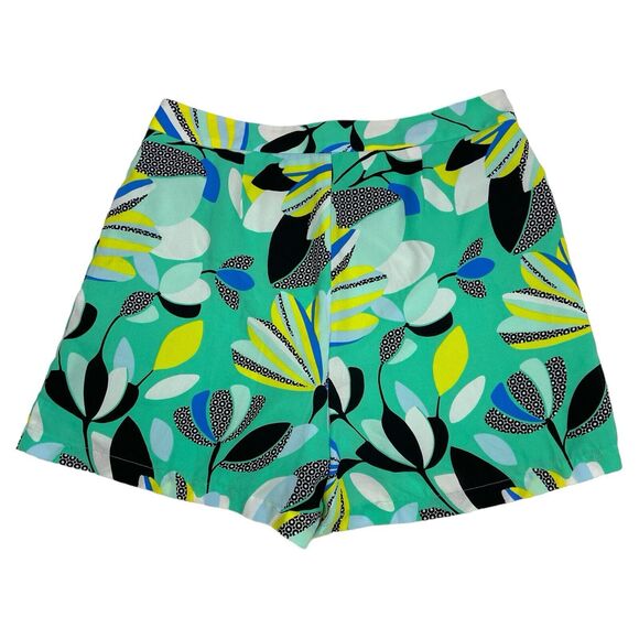 Kaari Blue Tropical Print Summer Vacation Shorts Size 8 - Picture 8 of 9